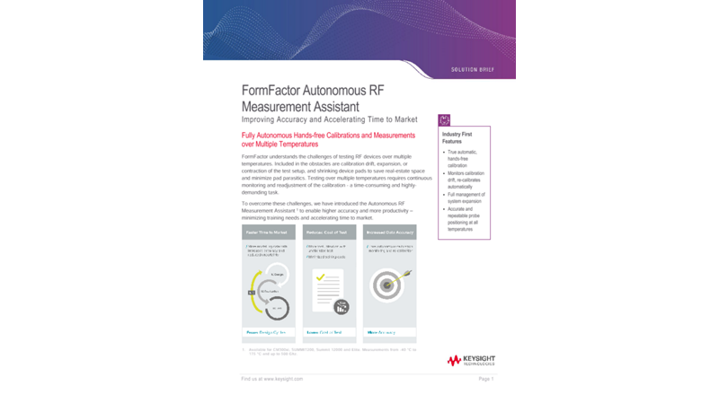 FormFactor Autonomous RF Measurement Assistant